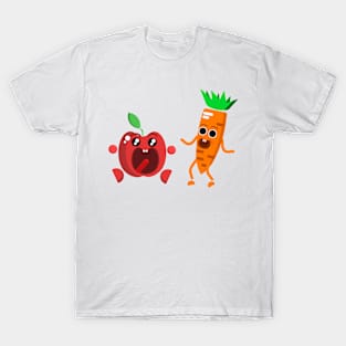 Funny apple and carrot T-Shirt